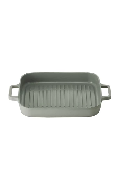 Fika Dikdörtgen Grill Tava 28 cm. Gri ürün görseli 1