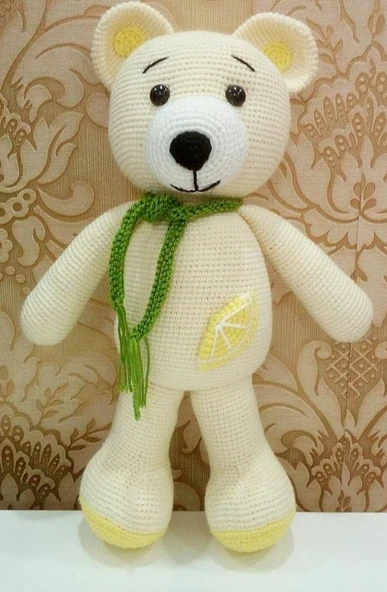 Limon Ayıcık Amigurumi Organik Oyuncak ürün görseli 1