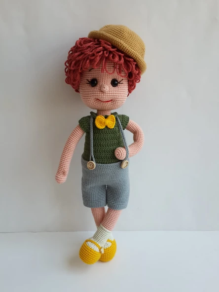 Tarçın Bebek Amigurumi Organik Oyuncak ürün görseli 1