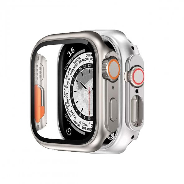 BİNANO APPLE WATCH 41MM ULTRA DÖNÜŞTÜRÜCÜ TİTANYUM KASA VE EKRAN KORUYUCU ürün görseli 1