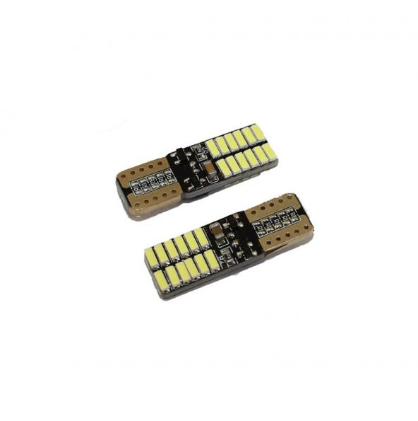 Led Ampul T10 24SMD Canbuslu mavi 2'li Set 12V / LAAM627-4 ürün görseli 1