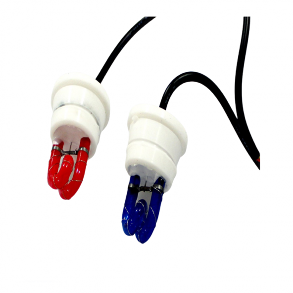 Space Strobe Lamba Profesyonel Flaş İkaz Lambası Kırmızı/Mavi /LAPA60-1 ürün görseli 1