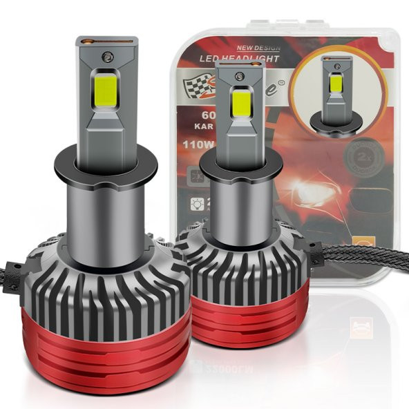 Led far ampulü canbus 110W 22000LM H3 12-30V / LAAM924 ürün görseli 1