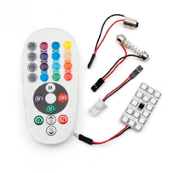 Space Tavan Lambası 18 SMD RGB Led 16 Renk Animasyon 12V/LATV104 ürün görseli 1