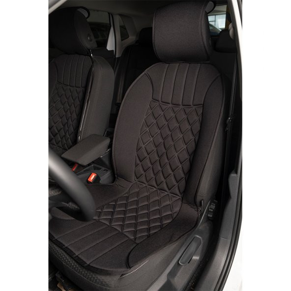 Space Elegance 2'li Koltuk Kılıfı Set Minder Siyah / KLMNY530 PREMİUM ürün görseli 1