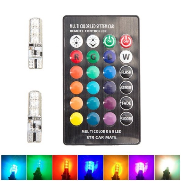 Space Uzaktan Kumandalı Silikon 6x2 T10 Ledli Ampul / LAAM312 ürün görseli 1