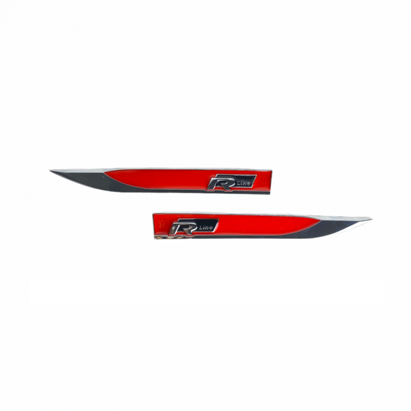R-line çamurluk logosu-kırmızı / YACI136 ürün görseli 1