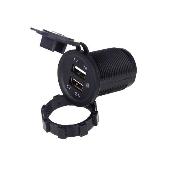 Universal çift usb'li soket 12-24V / ICCA102 - Resim 3