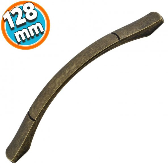 Mobilya Banyo Mutfak Dolabı Çekmece Dolap Kapak Kulpu Kulbu Antik Sarı128 mm Metal Kulp ürün görseli 1