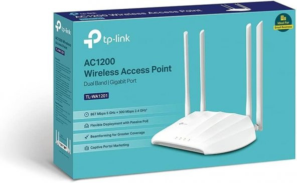 TP-Link TL-WA1201, AC1200 Mbps Kablosuz Access Point - Resim 4