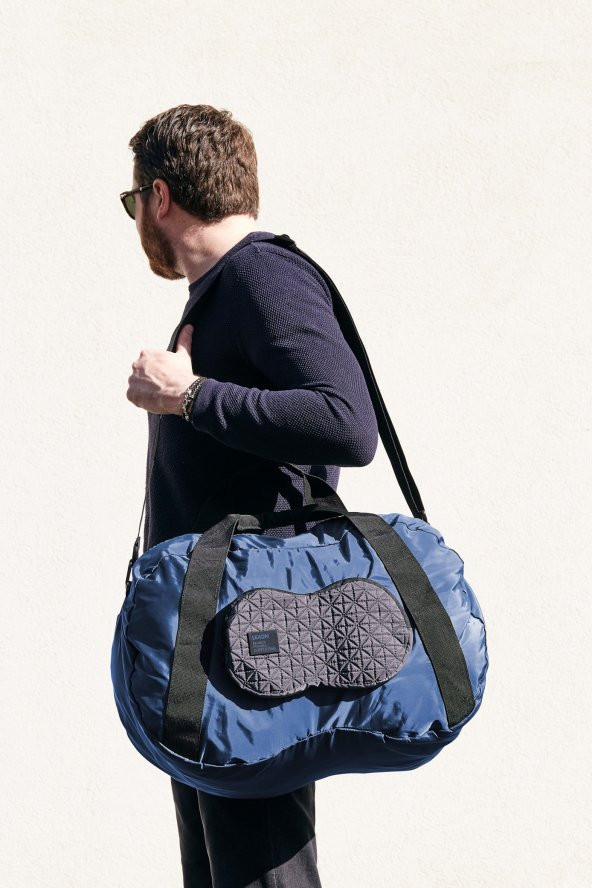 Lexon Peanut Duffle Seyahat Çantası Mavi - Resim 2