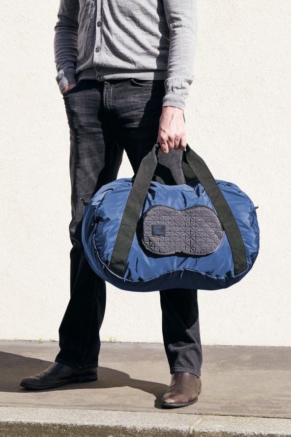 Lexon Peanut Duffle Seyahat Çantası Mavi - Resim 3