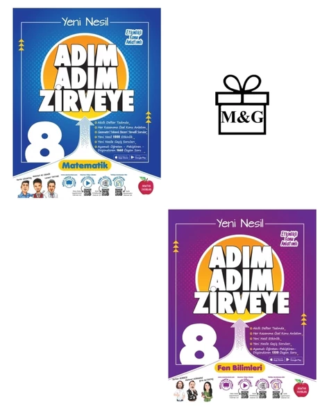 8.Sınıf Adım Adım Matematik Ve Fen Bilimleri Konu Anlatımlı ürün görseli 1