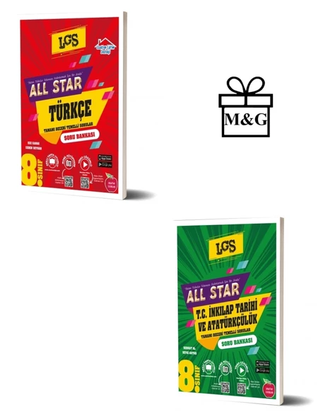 8.Sınıf All Star Türkçe Ve T.C. İnkılap Tarihi Ve Atatürkçülük Soru Bankası ürün görseli 1