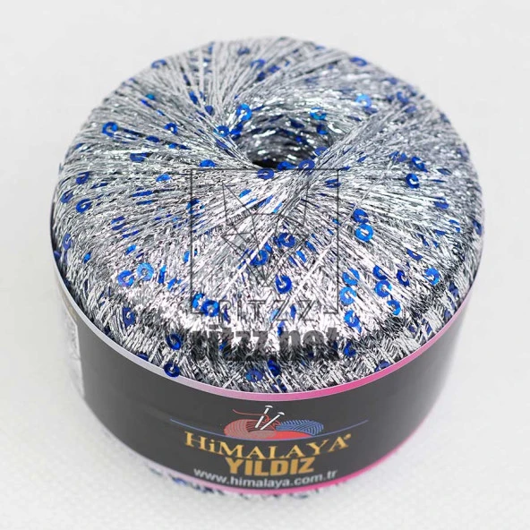 Himalaya Yıldız / Gümüş Simli Mavi Pullu / 58114 - Resim 2