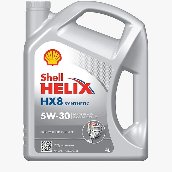 SHELL HELİX HX8 SYNTHETIC MOTOR YAĞI 5W-30 4LT ÜT:2024 ürün görseli 1