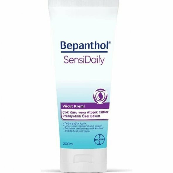 Bepanthol Sensidaily Vücut Kremi 200 ml ürün görseli 1