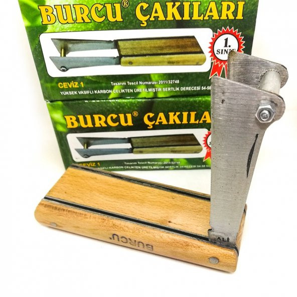 Burcu Çakıları Çift Ağızlı Ceviz Aşı Bıcağı ürün görseli 1
