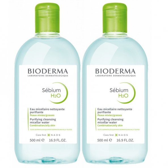 Bioderma Sebium H2O 500 ml 2li ürün görseli 1
