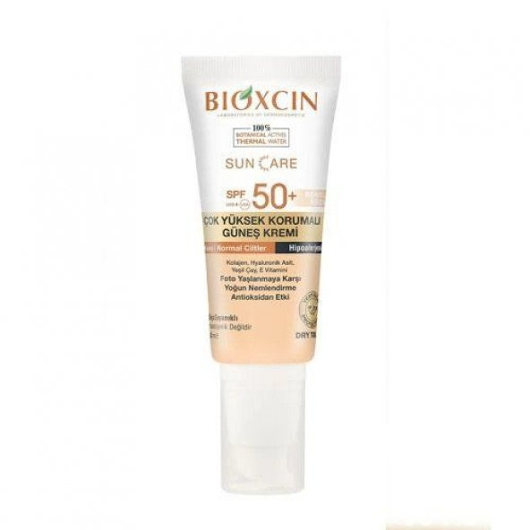 Bioxcin Sun Care Kuru Ciltler için Güneş Kremi SPF 50+ 50 ml - Renkli ürün görseli 1