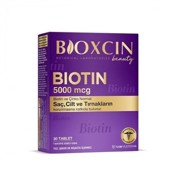 Bioxcin Biotin 5000 mcg 30 Tablet ürün görseli 1