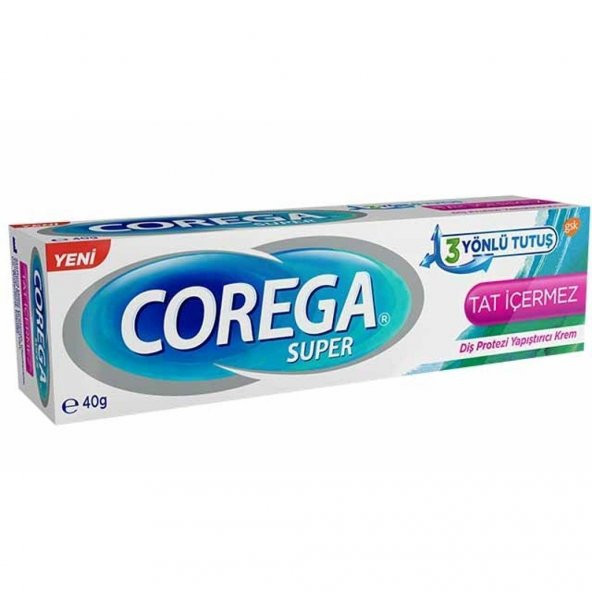 Corega Super Diş Protezi Yapıştırıcı Krem 40gr Tat İçermez ürün görseli 1
