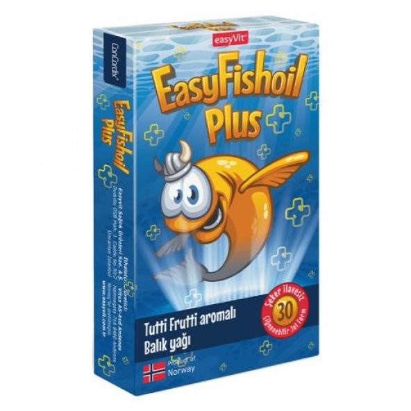 EasyFishoil Plus Balık Yağı Tutti Frutti Aromalı 30 Çiğnenebilir Jel ürün görseli 1