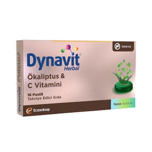 Dynavit Herbal Mentol & Okaliptus 16 Pastil ürün görseli 1