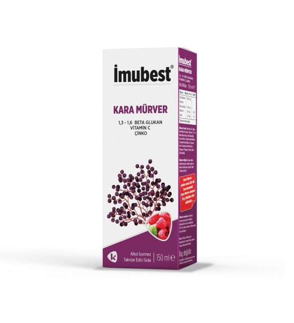 İmubest Kara Mürver 150 ml Şurup ürün görseli 1