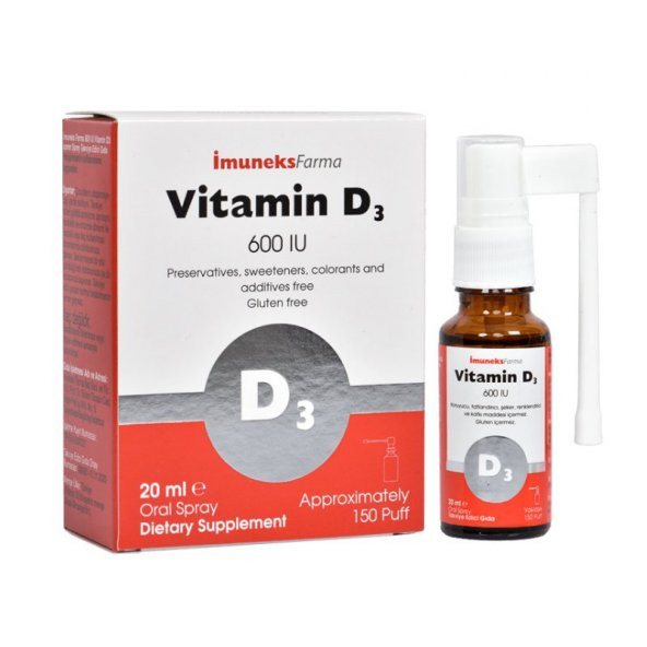 imuneks Vitamin D3 600 IU 20 ml ürün görseli 1