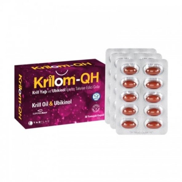 Krilom-QH Krill Oil & Ubikinol 30 Yumuşak Kapsül ürün görseli 1