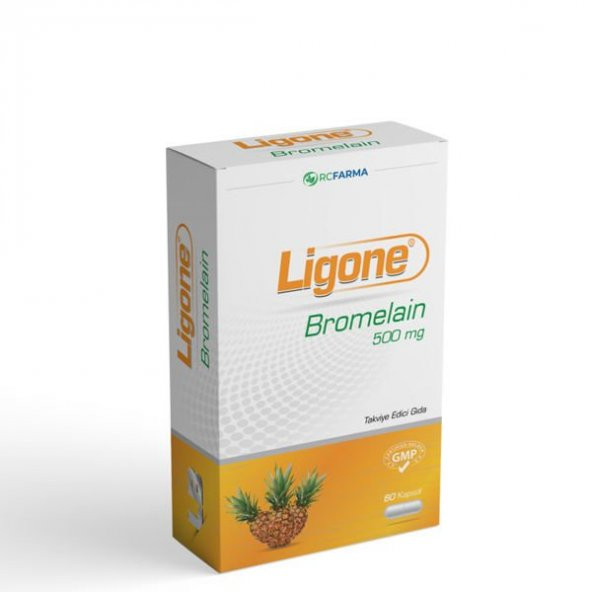 Ligone Bromelain 500mg 60 Kapsül ürün görseli 1