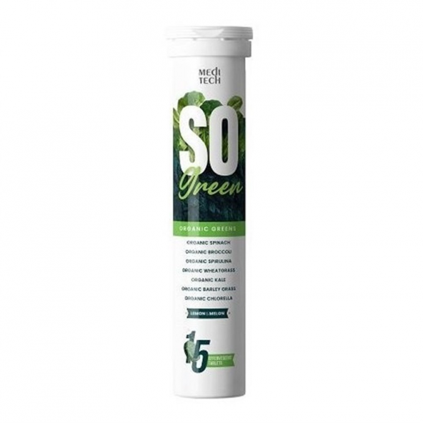 Meditech So Green Efervesan Tablet 15 li ürün görseli 1