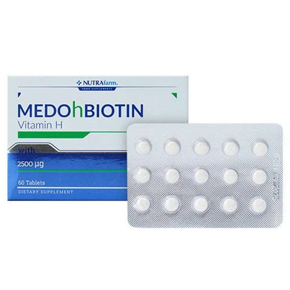 Dermoskin Medohbiotin Tablet 2,5mg 60 Tablet ürün görseli 1