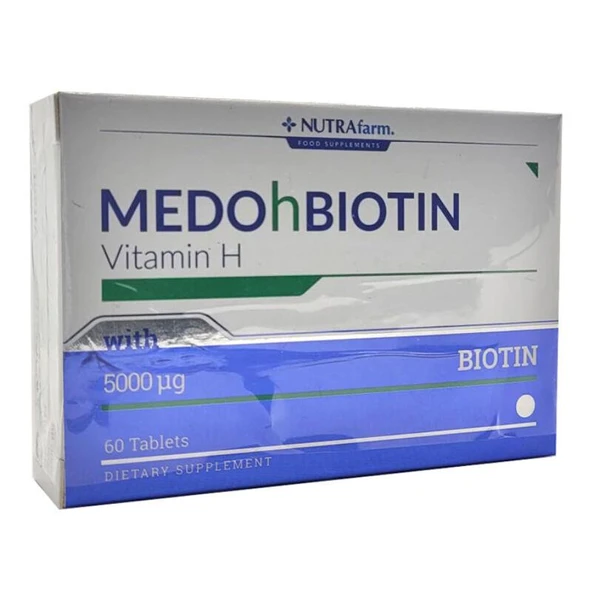 Dermoskin Medohbiotin Tablet 5 mg 60 Tablet ürün görseli 1