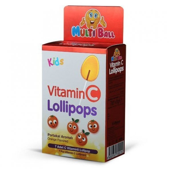 Multiball Kids Vitamin C Lollipops 7 Adet ürün görseli 1