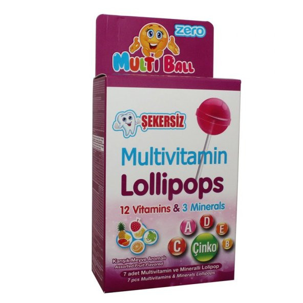 Multiball Zero Vitamin Lolipop 7 li ürün görseli 1