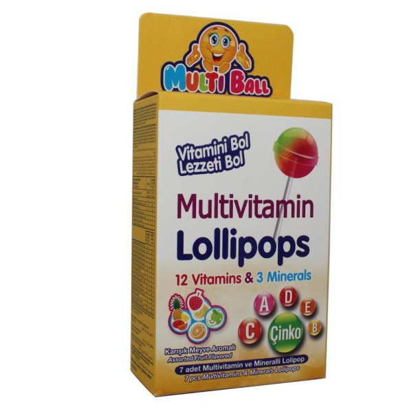 Multiball Multivitamin Lollipops 7 adet Lolipop ürün görseli 1