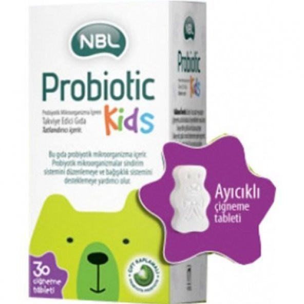 NBL Probiotic Kids 30 Tablet ürün görseli 1