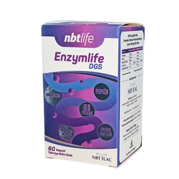 Nbt Life Enzymlife Dgs 60 Kapsül ürün görseli 1