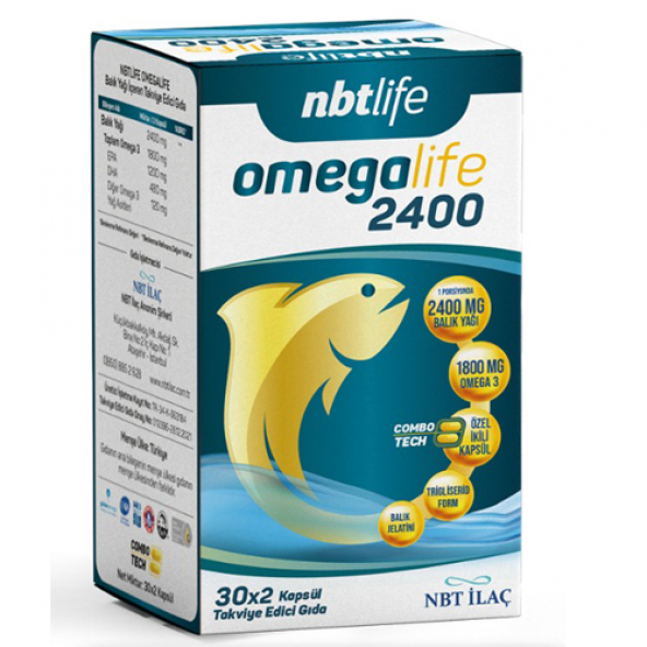 Nbtlife Omegalife 2400 30x2 Kapsül (Combotech) ürün görseli 1