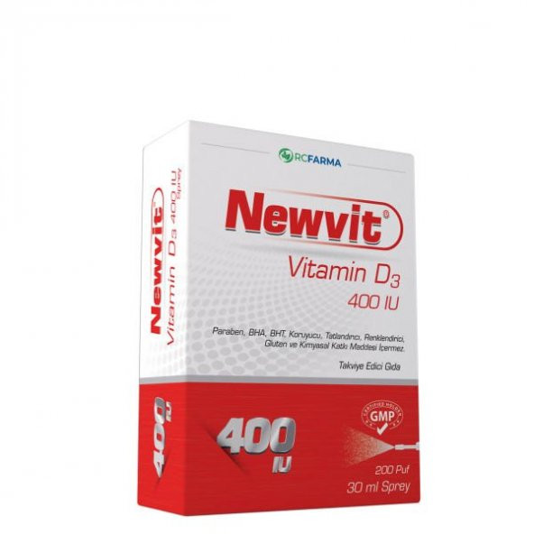 Newvit Vitamin D3 400 IU 30ml Sprey / Damla ürün görseli 1