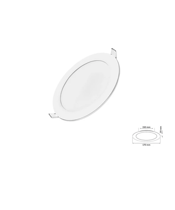 12W Sıva Altı Yuvarlak Slim Led Panel Beyaz Işık 2 Adet ürün görseli 1