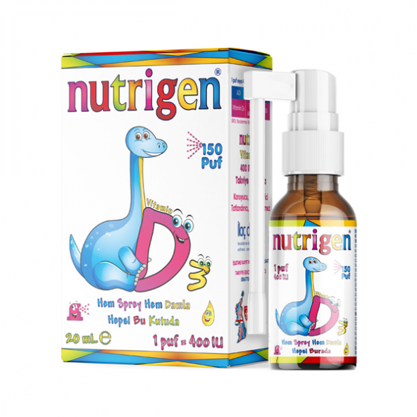 Nutrigen Vitamin D3 400 IU Sprey 20 ml (150 puf) ürün görseli 1