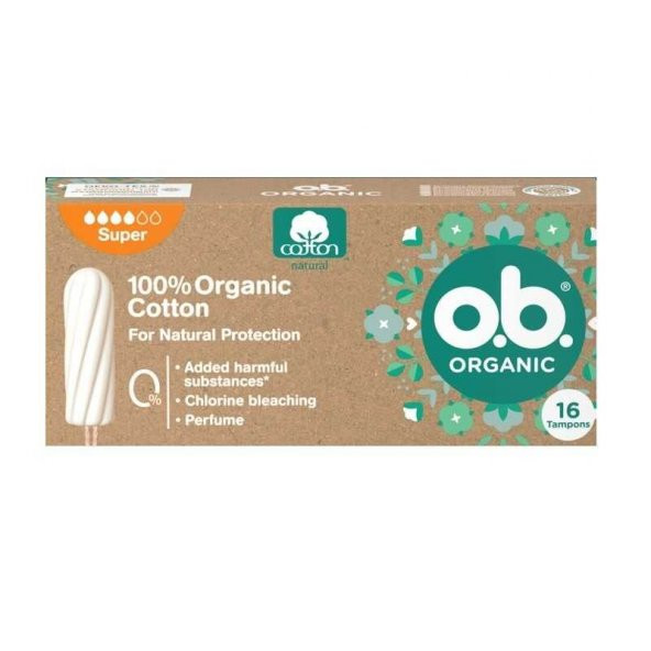 O.B Organic Super Tampon 16 lı ürün görseli 1