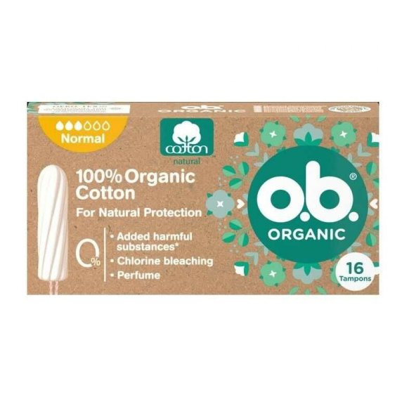 O.B Organic Normal Tampon 16 lı ürün görseli 1