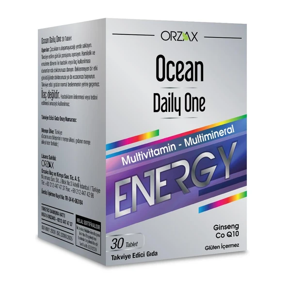 Ocean Daily One Energy Multivitamin Multimineral 30 Tablet ürün görseli 1