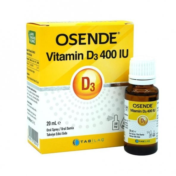 Osende Vitamin D3 400 IU Sprey 20 ml ürün görseli 1