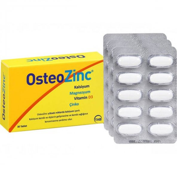 Osteozinc 30 Tablet ürün görseli 1