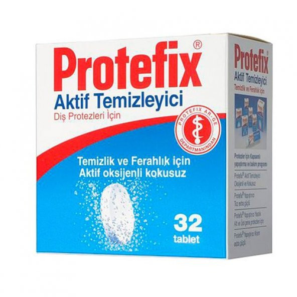 Protefix  Diş Protezleri Temizleyici 32 Tablet ürün görseli 1